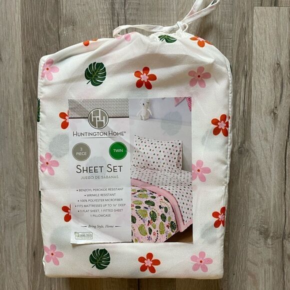 Huntington Home 3 Piece Bed Sheet Set - Picture 5 of 5